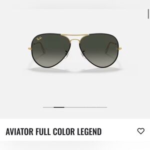 Ray Bans Aviator Full Color Colour Legend